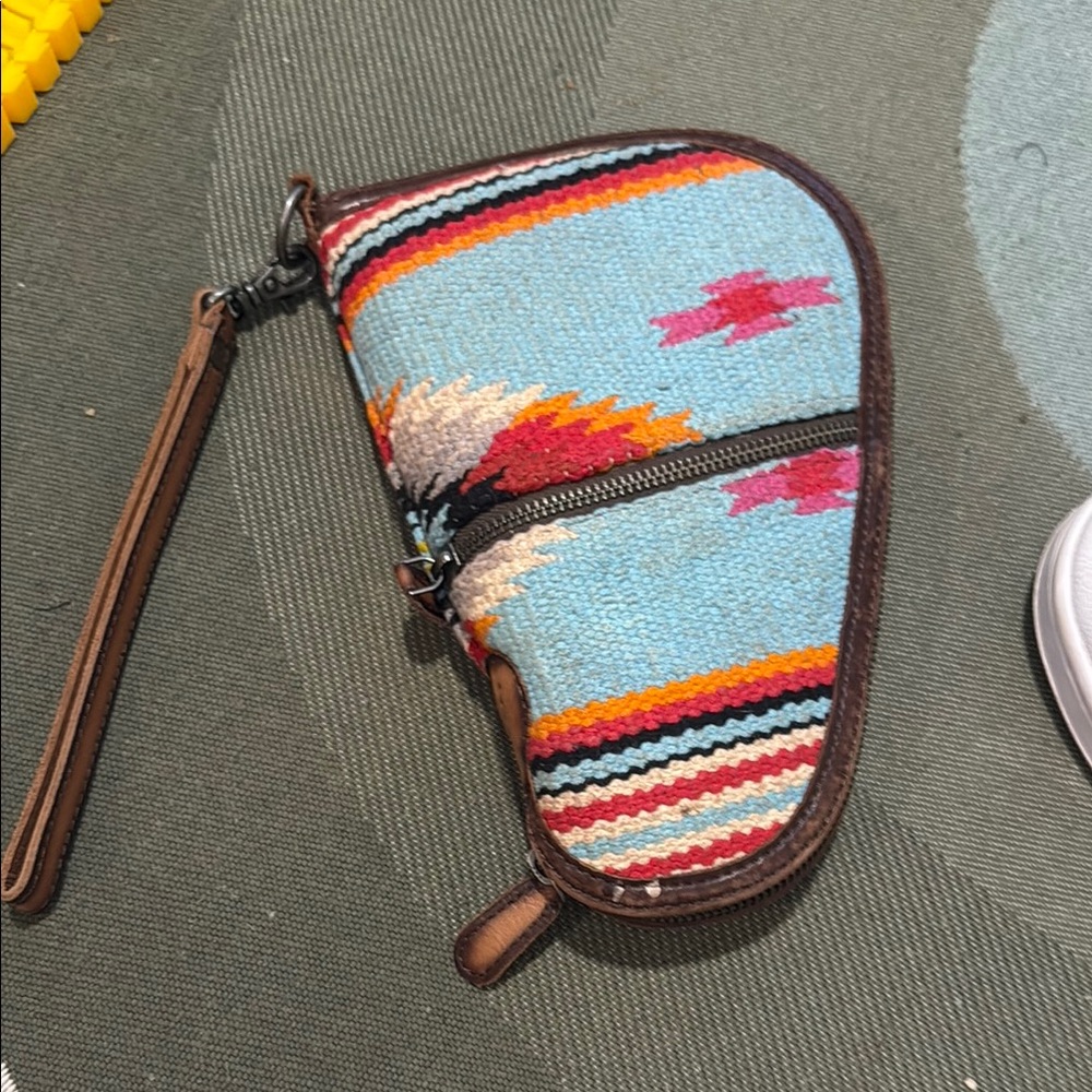 Colorful Patterned Wristlet